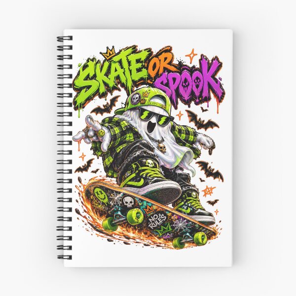 Item preview, Skate Or Spook Ghost Skateboarder Halloween designed and sold by Sovereign Supply Co..