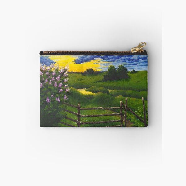 Item preview, Rural Sunset Gate - Blooming Lilac Field designed and sold by lanaverera.