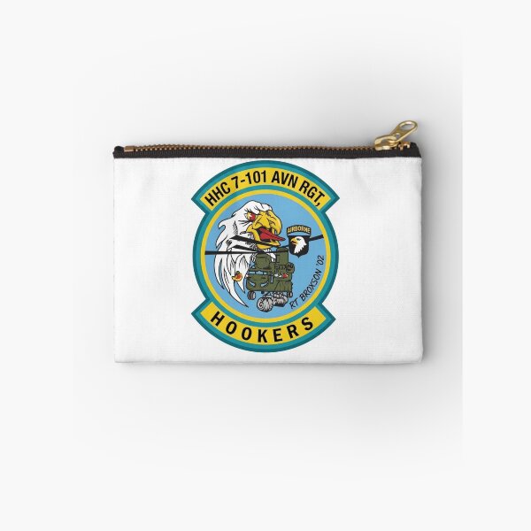 Item preview, US Army HHC 7th Battalion 101st Aviation Regiment Hookers Patch designed and sold by CharlieDesings.