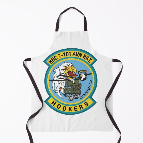 Item preview, US Army HHC 7th Battalion 101st Aviation Regiment Hookers Patch designed and sold by CharlieDesings.