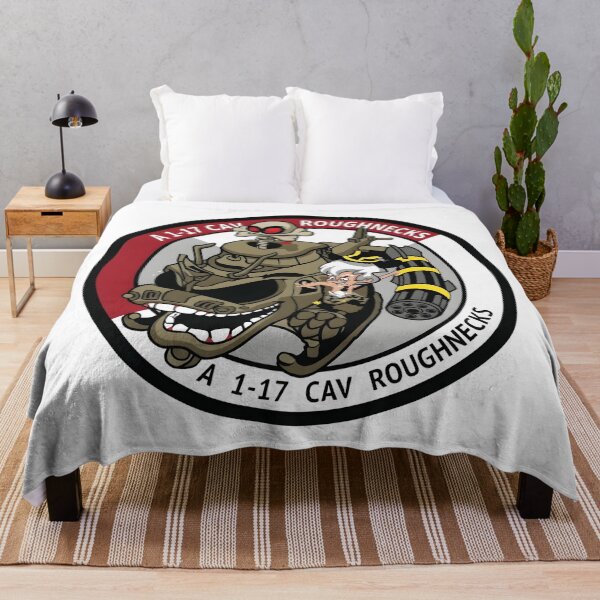 Item preview, US Army Troop A 1st Squadron 17th Cavalry Regiment Roughnecks Patch designed and sold by CharlieDesings.