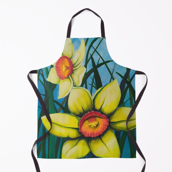 Item preview, Vibrant Yellow Daffodils - Blue Sky designed and sold by lanaverera.