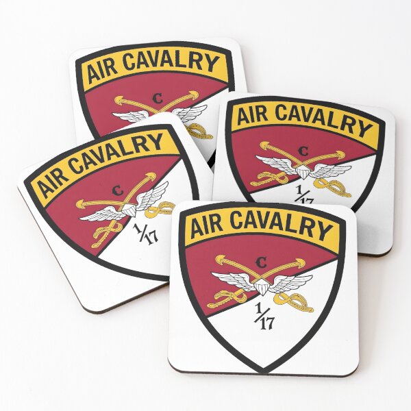 Item preview, US Army Troop C 1st Squadron 17th Cavalry Regiment Air Cavalry Patch designed and sold by CharlieDesings.