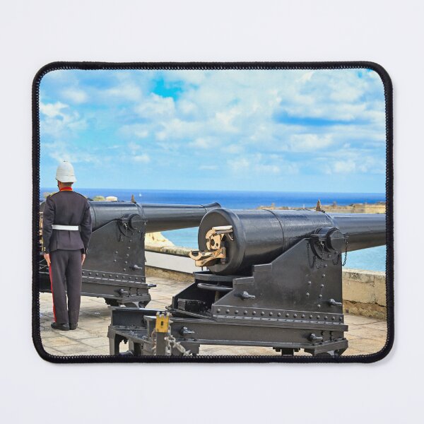 Item preview, Guard in Historic Uniform at Saluting Battery in Upper Barrakka Gardens Valletta, Malta designed and sold by goceris.