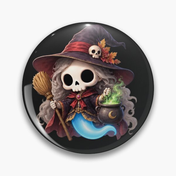 Item preview, Witch | Cute Magic Skeleton Spirit | Bonnie Fantasy & Legends Collection designed and sold by Zaru Art Studio.