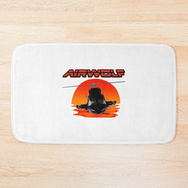 Item preview, Airwolf Helicopter Silhouette at Sunset Sky Landscape Design designed and sold by Wedoart-shop.
