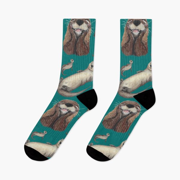 Item preview, Otters designed and sold by Kimberley Cummings Illustration.