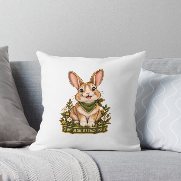 Item preview, Hop Along Its Chaos Time Funny Rabbit Owner Gift Design designed and sold by Rod & Retriever.
