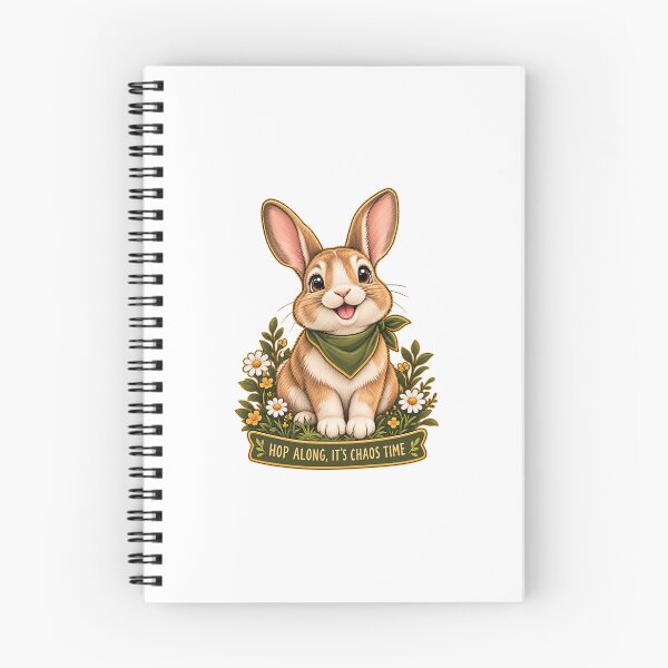 Item preview, Hop Along Its Chaos Time Funny Rabbit Owner Gift Design designed and sold by Rod & Retriever.
