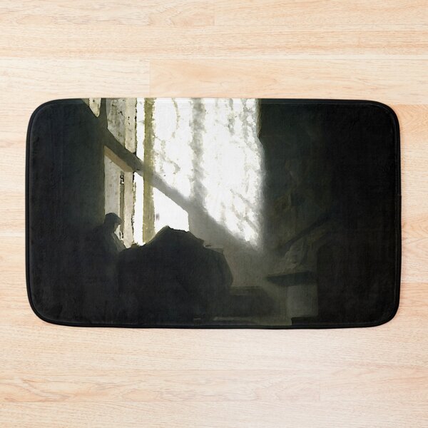 Item preview, Man Seated Reading at a Table in a Lofty Room designed and sold by Jon-Baran.