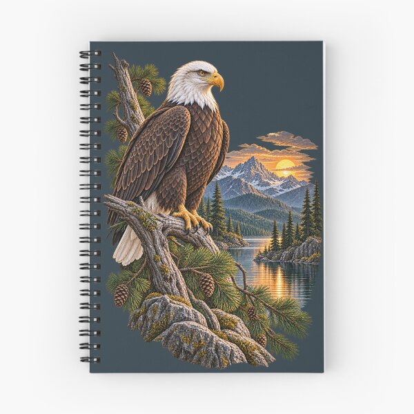 Item preview, Bald Eagle Mountain Lake Vintage Wilderness designed and sold by BROHLine Studio.