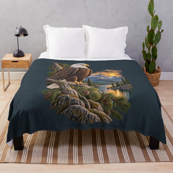 Item preview, Bald Eagle Mountain Lake Vintage Wilderness designed and sold by BROHLine Studio.