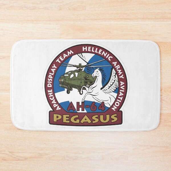 Item preview, Hellenic Army Aviation AH-64 Apache Display Team Pegasus Patch designed and sold by CharlieDesings.