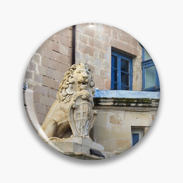 Item preview, De Vilhena Lion Statue and Traditional Maltese Balconies in Valletta, Malta designed and sold by goceris.