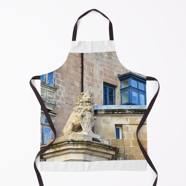 Item preview, De Vilhena Lion Statue and Traditional Maltese Balconies in Valletta, Malta designed and sold by goceris.
