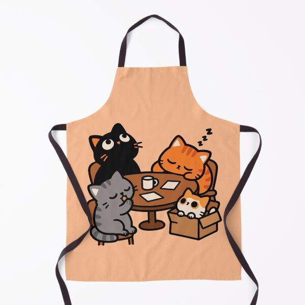 Item preview, Cozy Cat Café – Cute Cartoon Cats Drinking Coffee designed and sold by MewMade.