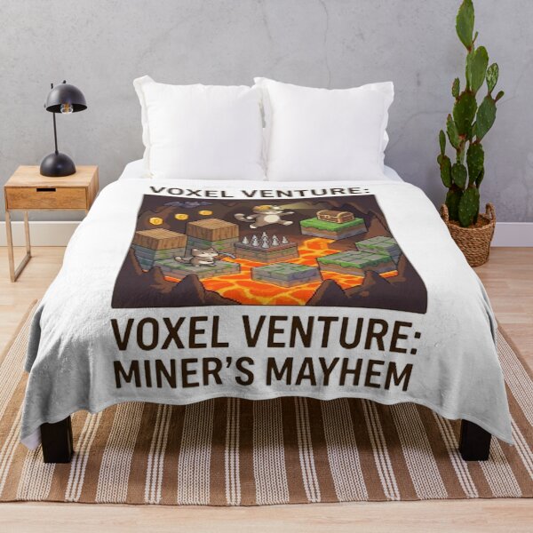 Item preview, KamKam’s Voxel Venture: Miner’s Mayhem - Pixel Art Mining Cat designed and sold by PetalsPaws.