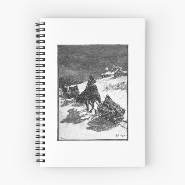 Item preview, Vintage Winter Snow Sledding Illustration designed and sold by Antique Science Press.
