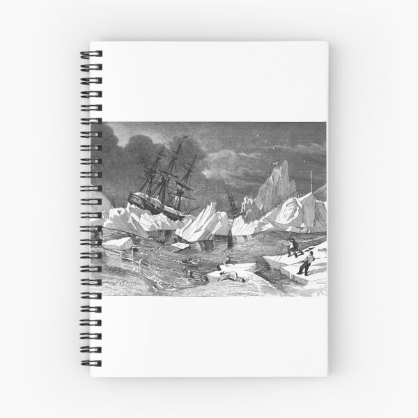 Item preview, Vintage Arctic Shipwreck Exploration Engraving designed and sold by Antique Science Press.