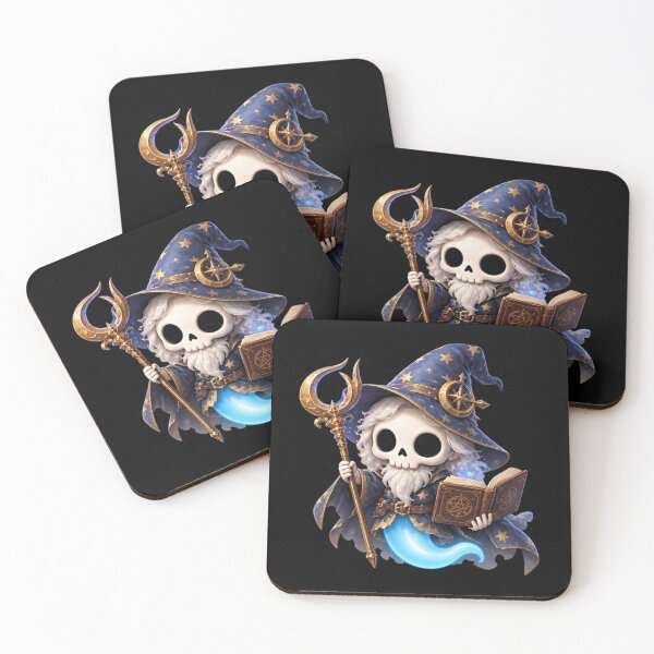 Item preview, Wizard | Cute Magic Skeleton Spirit | Bonnie Fantasy & Legends Collection designed and sold by Zaru Art Studio.