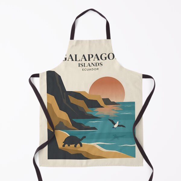Item preview, Galapagos Islands Vintage Travel Poster - Minimalist Wildlife Art Print designed and sold by DuckOddity.