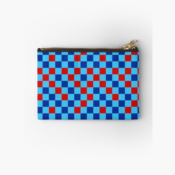 Item preview, Red Blue and Cyan Checkered Pattern Design   designed and sold by PatternTitan.