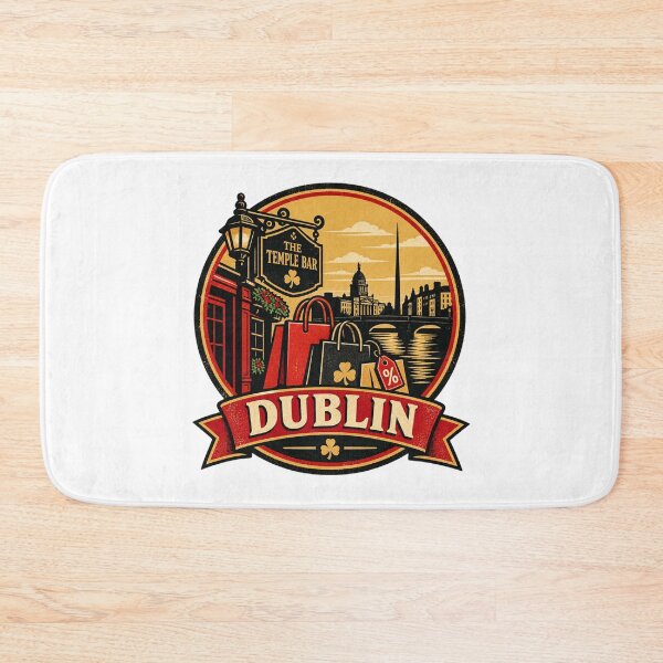 Item preview, Dublin Black Friday Shirt – Retro Shopping Bargain Badge Design designed and sold by Globalcitytees.