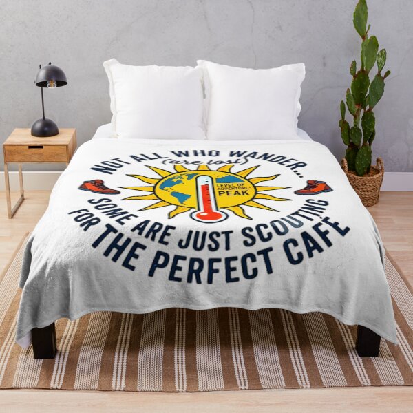 Item preview, Not All Who Wander Are Lost Scouting For Perfect Cafe designed and sold by Pyt27.