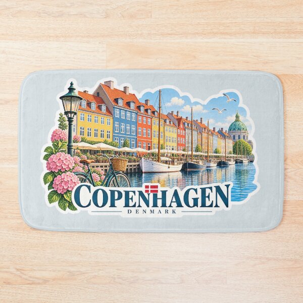 Item preview, Copenhagen Travel – Nyhavn Denmark designed and sold by Sasas Design.
