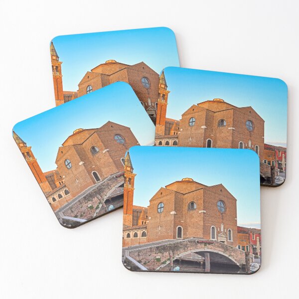Item preview, Basilica of Saint James Apostle and Filippini Bridge in Chioggia Italy designed and sold by goceris.