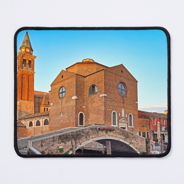 Item preview, Basilica of Saint James Apostle and Filippini Bridge in Chioggia Italy designed and sold by goceris.