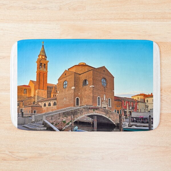 Item preview, Basilica of Saint James Apostle and Filippini Bridge in Chioggia Italy designed and sold by goceris.
