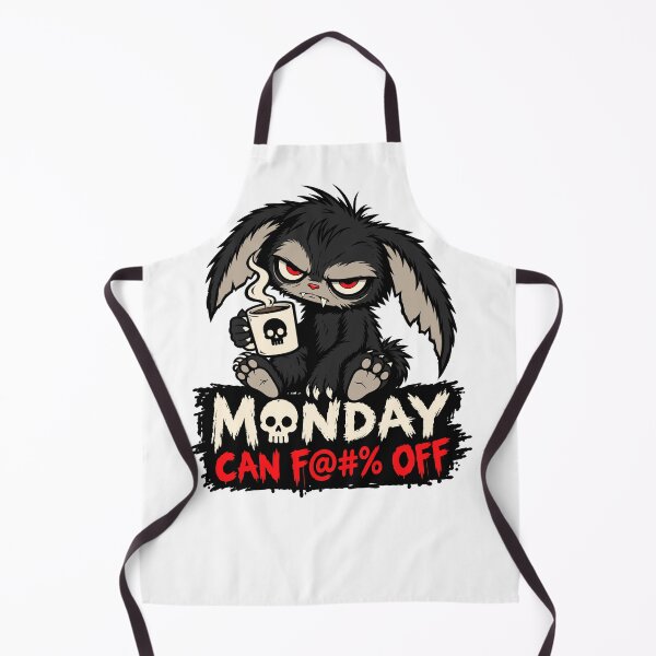 Item preview, Monday Can F@#% Off — Creepy Cute Bunny Monster designed and sold by Weasel Graphix.