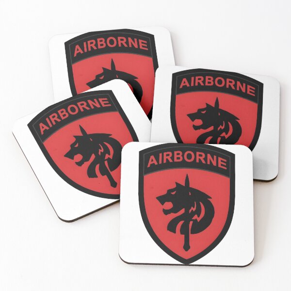 Item preview, US Army 27th Infantry Regiment Wolfhounds Airborne Patch designed and sold by CharlieDesings.