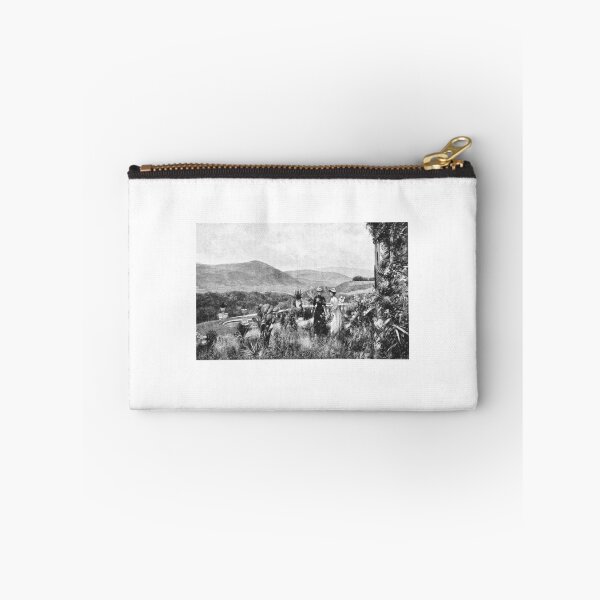 Item preview, Vintage Garden Ladies Landscape Lithograph designed and sold by Antique Science Press.