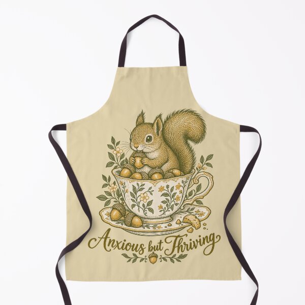 Item preview, Anxious But Thriving Squirrel T-Shirt | Cute Squirrel Teacup Illustration designed and sold by Hearth & Hollow.