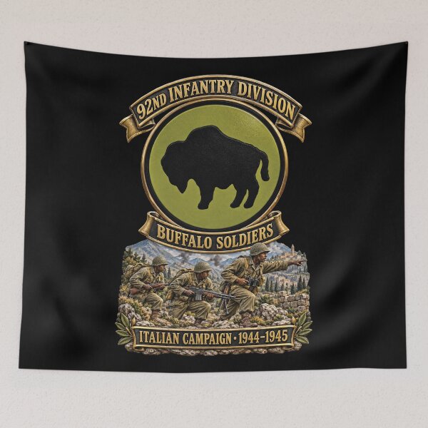 Item preview, 92nd Infantry Division - Buffalo Soldiers - Italian Campaign - 1944 - 1945 - w Scene - WWII - PAC  SVC - 3D - Enhanced designed and sold by Military Insignia Products.