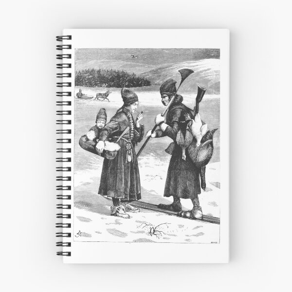 Item preview, Antique Sami Family Winter Engraving designed and sold by Antique Science Press.