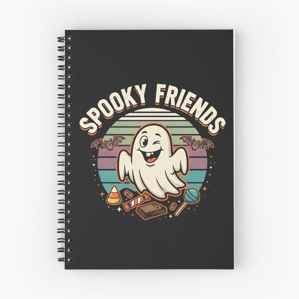 Item preview,  Spooky Friends Cute Ghost Halloween Retro Vintage  designed and sold by dragonbol023.