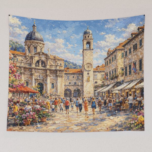 Item preview, A painting of Dubrovnik, Croatia – A Beautiful city in Europe. designed and sold by GalleryKauffeld.