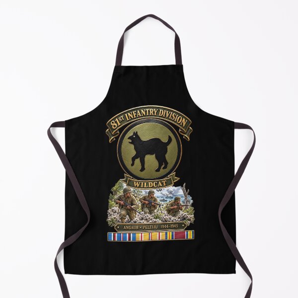 Item preview, 81st Infantry Division (Wildcat) - Angaur, Peleliu - 1944-1945 w PAC SVC - 3D - Enhanced designed and sold by Military Insignia Products.