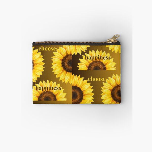 Item preview, Bright Yellow Sunflowers Choose Happiness Design designed and sold by DOVE Creative Studios.