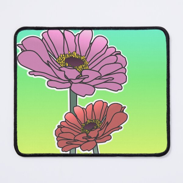 Item preview, Zinnias Flowers designed and sold by AndreSimplePoly.