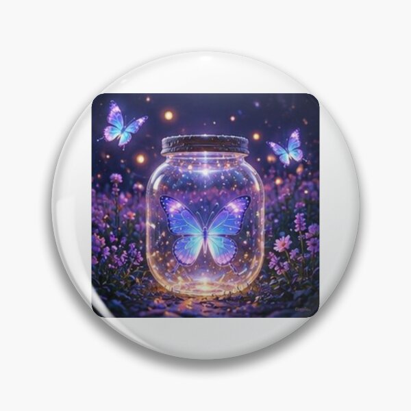 Item preview, Magical Butterfly in Glowing Jar designed and sold by ThilankaDesign.