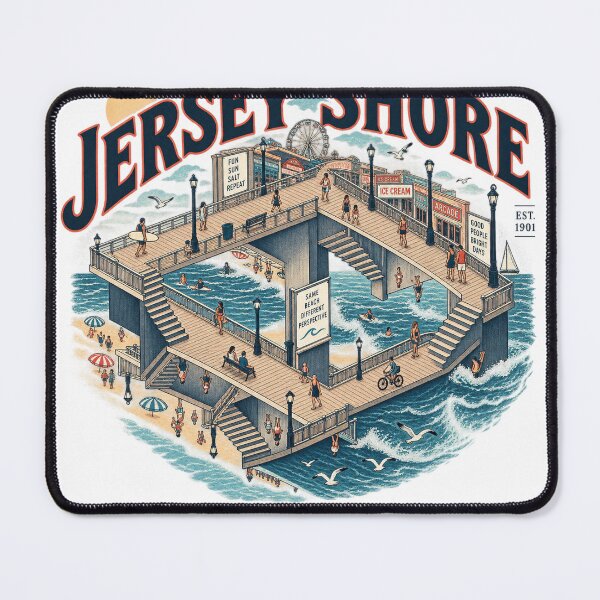 Item preview, Jersey Shore – The Boardwalk Never Ends designed and sold by Past in Threads.