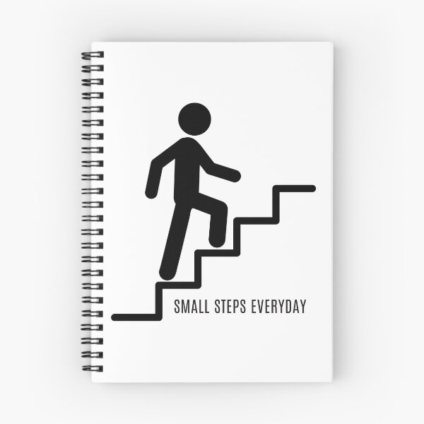 Item preview, Small Steps Every Day – Motivational Self Improvement Quote designed and sold by SalinahYahya.