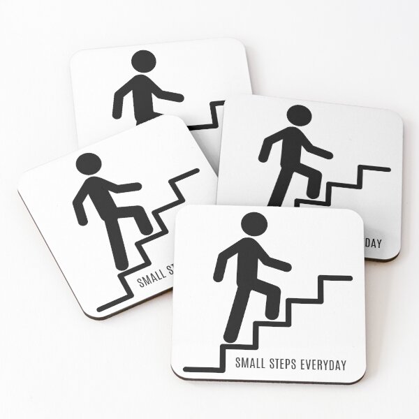 Item preview, Small Steps Every Day – Motivational Self Improvement Quote designed and sold by SS DESIGN 09.