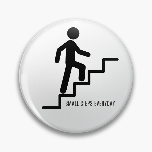 Item preview, Small Steps Every Day – Motivational Self Improvement Quote designed and sold by SalinahYahya.