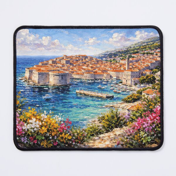 Item preview, Dubrovnik, Croatia – a painting of a summer day in this beautiful European city. designed and sold by GalleryKauffeld.