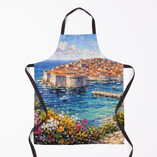 Item preview, Dubrovnik, Croatia – a painting of a summer day in this beautiful European city. designed and sold by GalleryKauffeld.